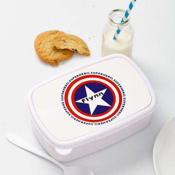 Personalised Children's Superhero Lunch Box