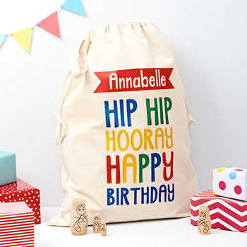 Personalised Child's Birthday Present Sack