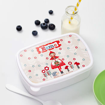 Personalised Little Red Riding Hood Lunch Box