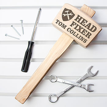 Head Fixer Personalised Wooden Mallet 