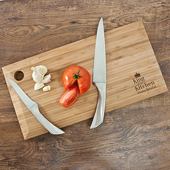 Personalised King of the Kitchen Chopping Board