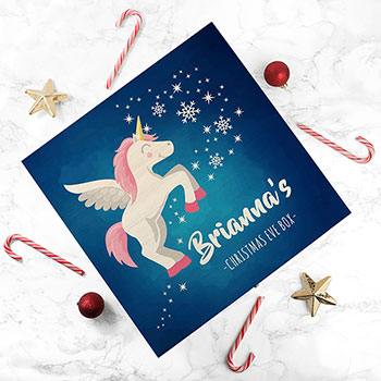 Personalised Baby Unicorn Christmas Eve Box