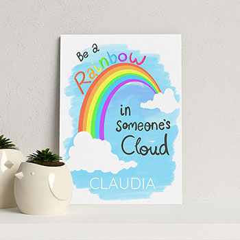 Personalised Be A Rainbow Framed Print