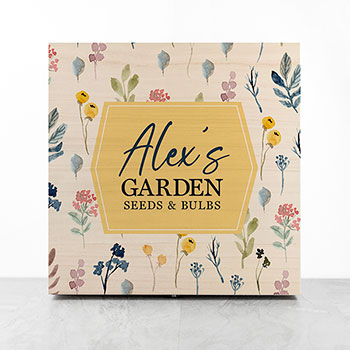 Personalised Botanical Garden Accessories Box