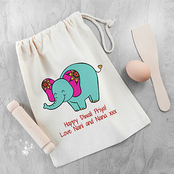 Personalised Diwali Elephant Baking Set