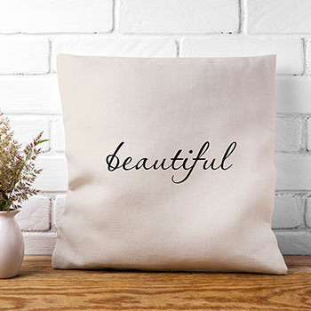 Personalised Empowering Word Cushion Cover