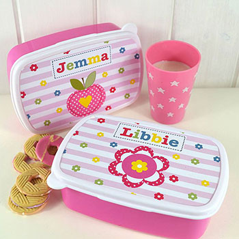 Personalised Girl's Lunch Box