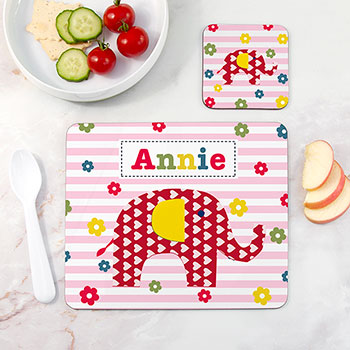 Personalised Girl's Placemat Set