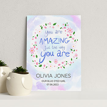 Personalised Just The Way You Are Framed Print