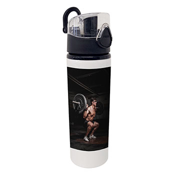 Personalised Photo Water Bottle with Flip Lid