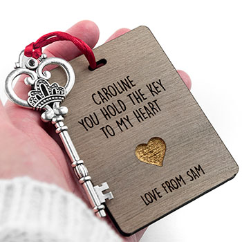 Personalised The Key My Heart Keepsake