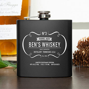 Personalised Whiskey Vintage Hip Flask 