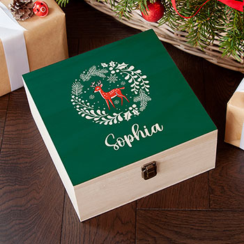 Personalised Woodland Deer Christmas Eve Box