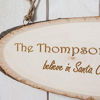 We Believe In Christmas Wooden Sign